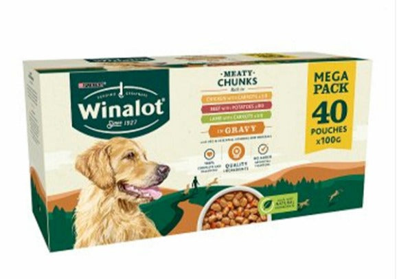 Winalot Pouch in Gravy 100g - 40 Pack
