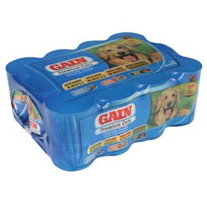 Gain Dog Food Premium Cuts Variety Pack 12 X 400g