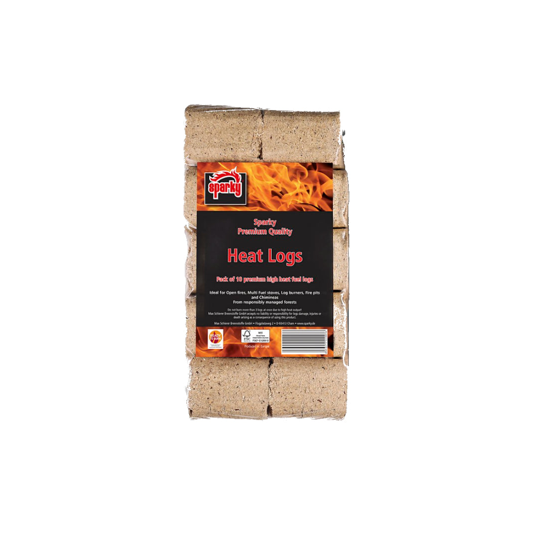 Sparky Hardwood Quality Heat Log Briquettes 10kg