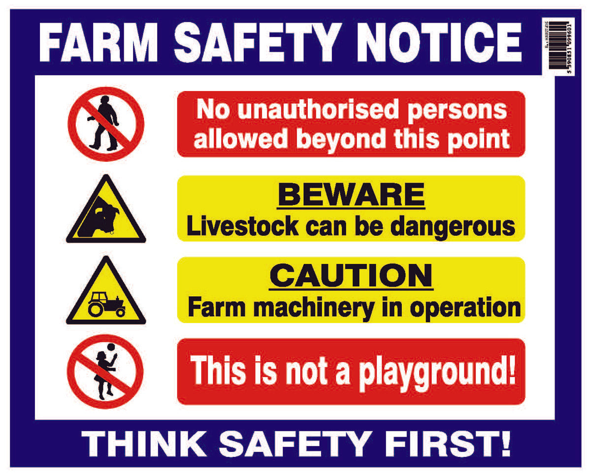 Farm Safety Sign