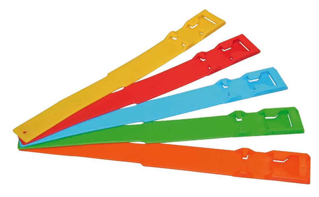 Ankle Strap Orange Plastic Pack 10 Blank