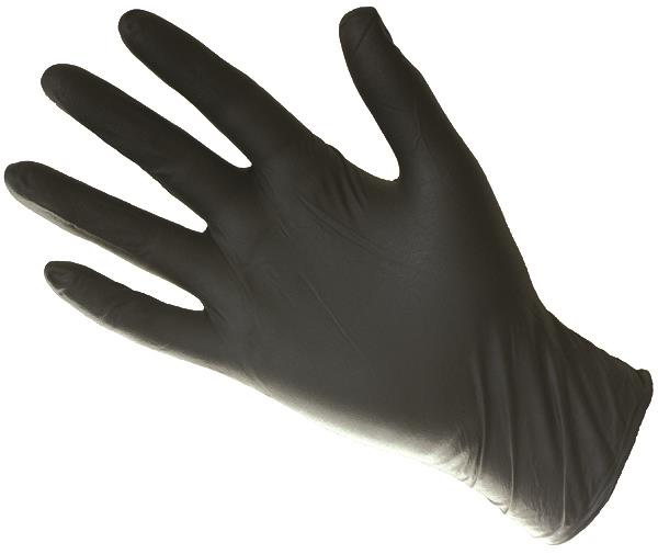 Milkers Black Nitrile Gloves Ebony (Medium)