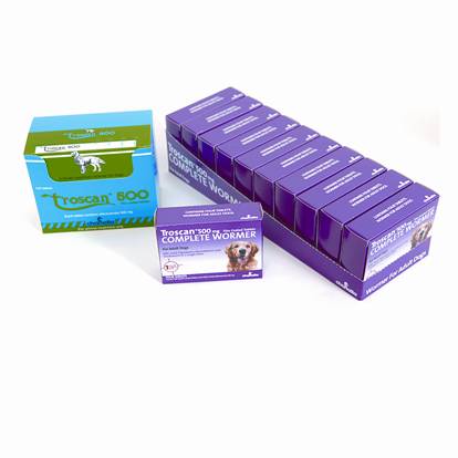 Troscan Large Dog Worming Tablets 500Mg 4&