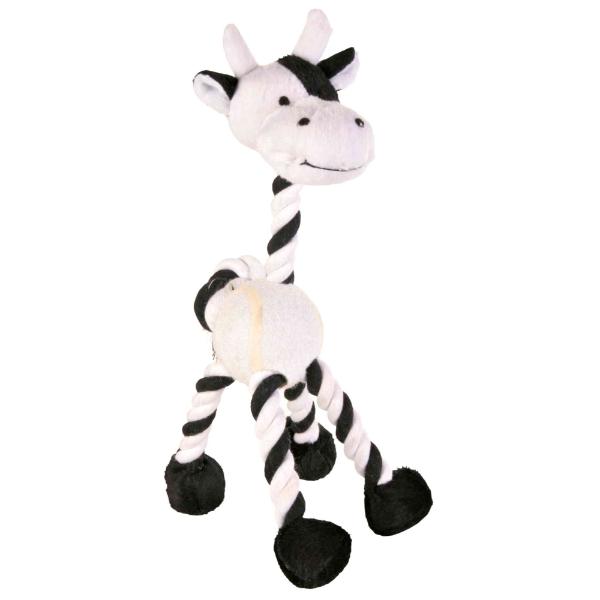 4 Rope Toy With Tennis Ball 28Cm
