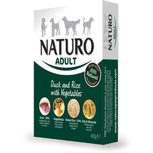 Naturo Adult Wet Duck & Rice With Veg Dog Food 400G
