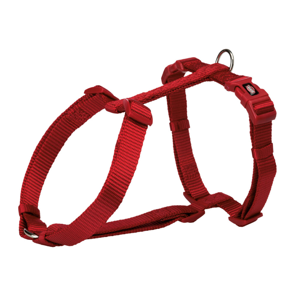 Premium H-Harness Red S-M 40-65cm x15mm- Dog