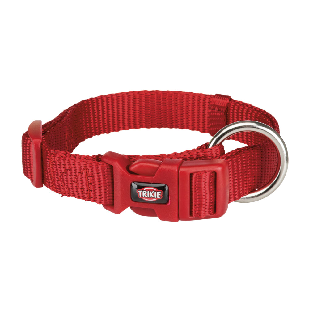 Premium Red Collar S-M 30-45cmx15mm- Dog