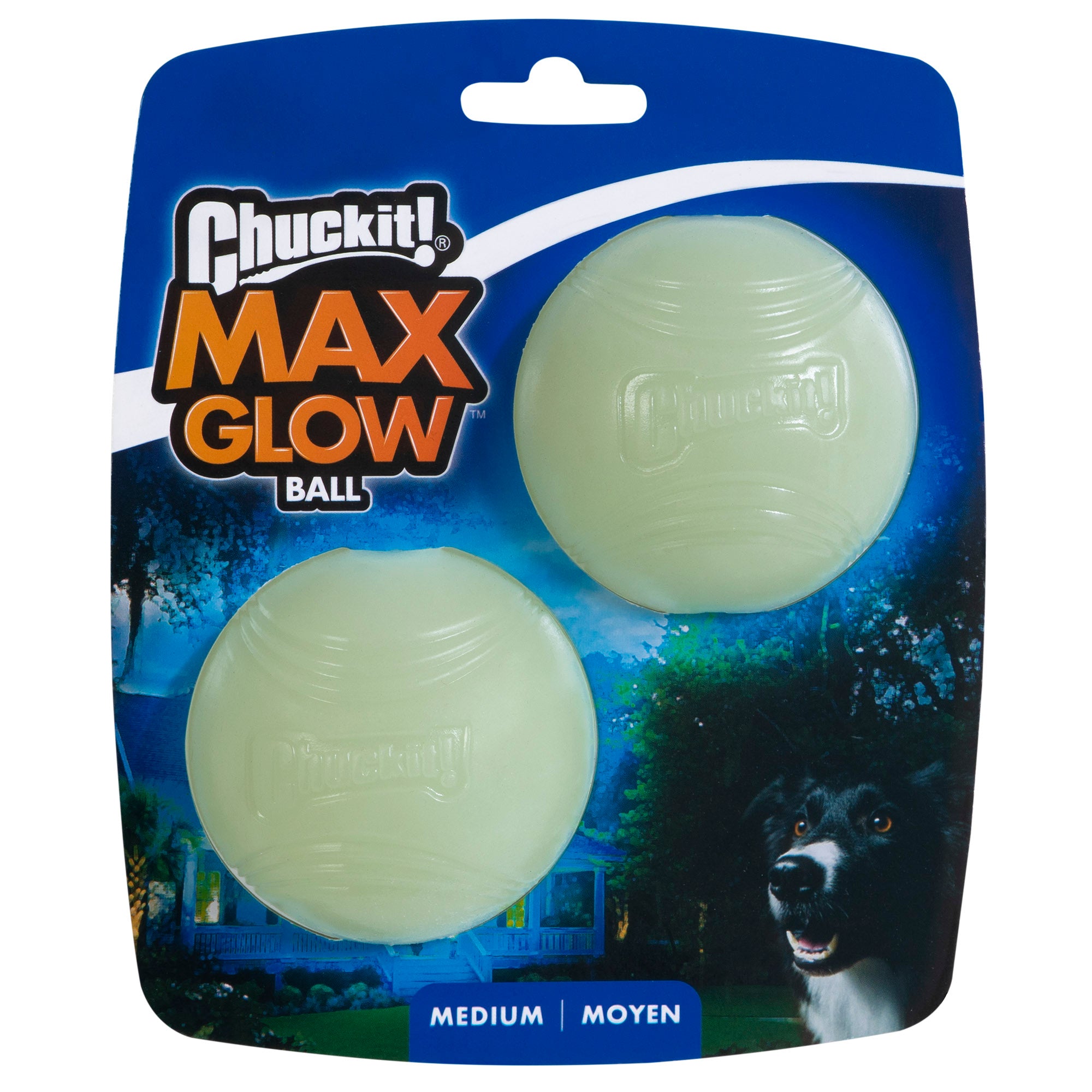 Chuck IT! Max Glow Ball Medium 2 pack