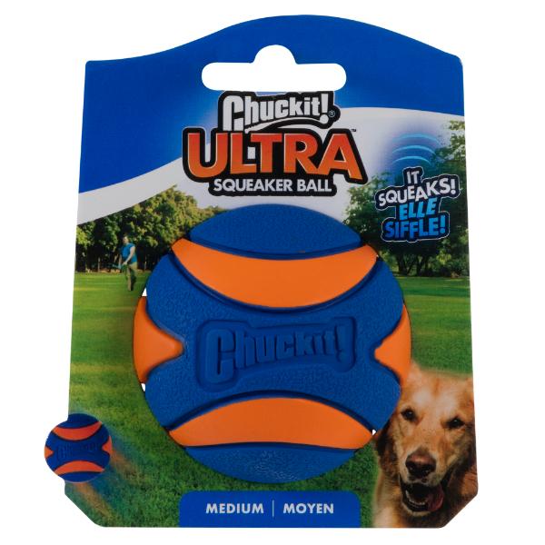Chuck IT! Ultra Squeaker Ball Medium 1 pack