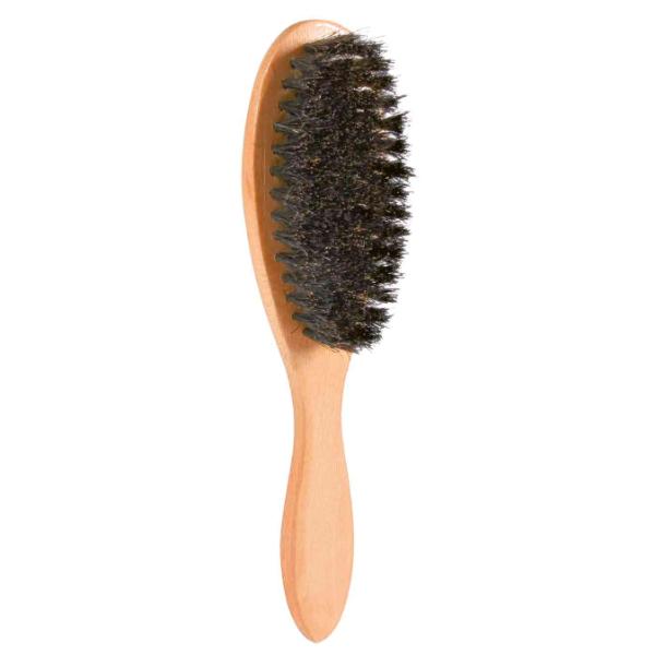 Wooden Brush With Natural Bristles 21Cm