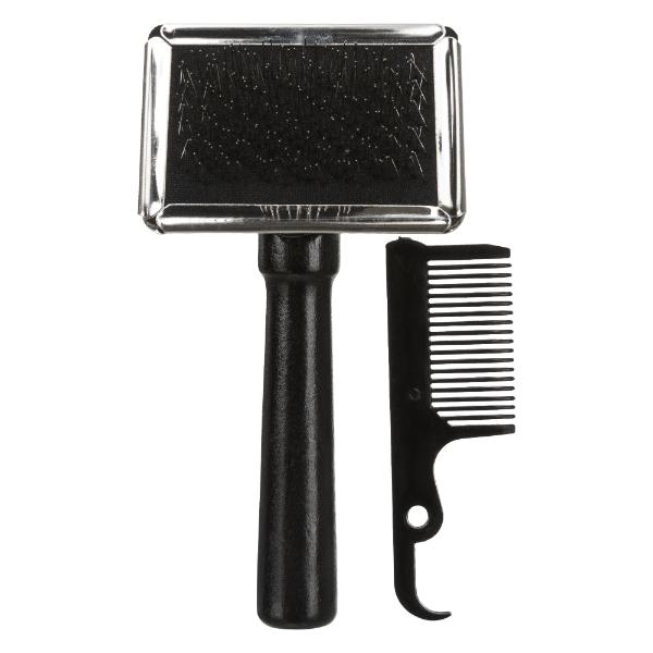 Soft Slicker Brush Small W Cleaner 13Cm