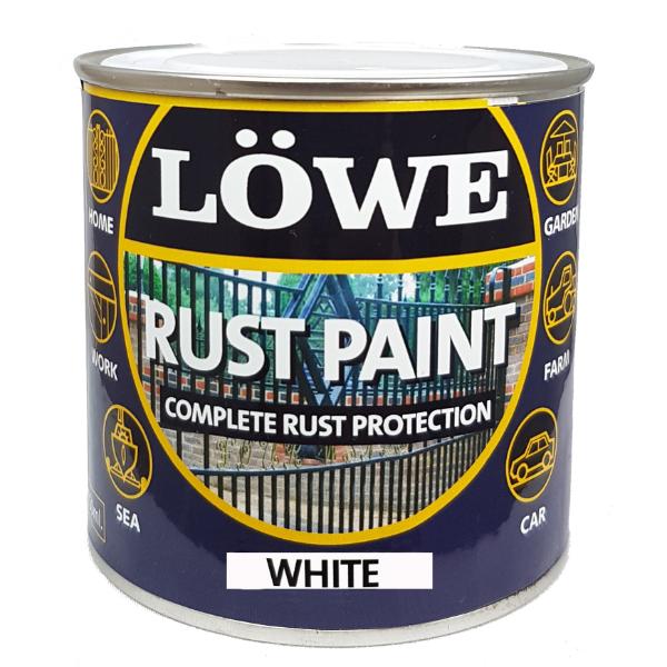 Lowe Metal & Machinery Paint White 500ml