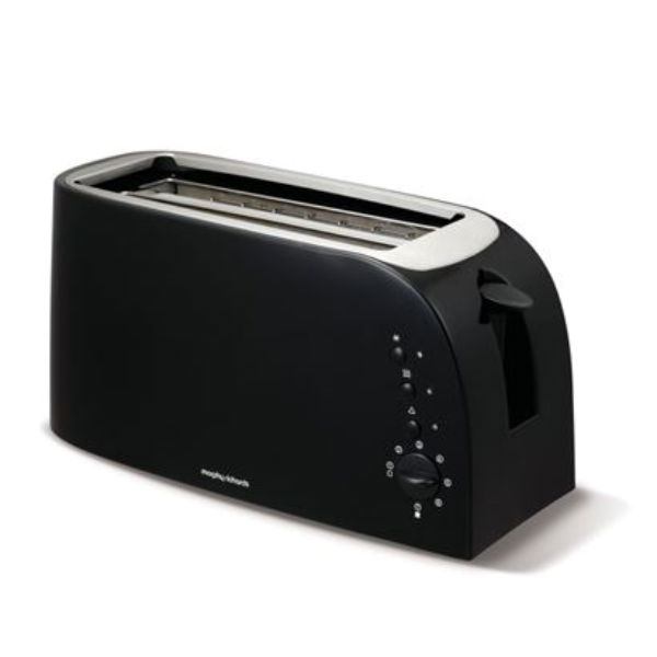 Morphy Richards Toaster 4 Slice Black & Metal