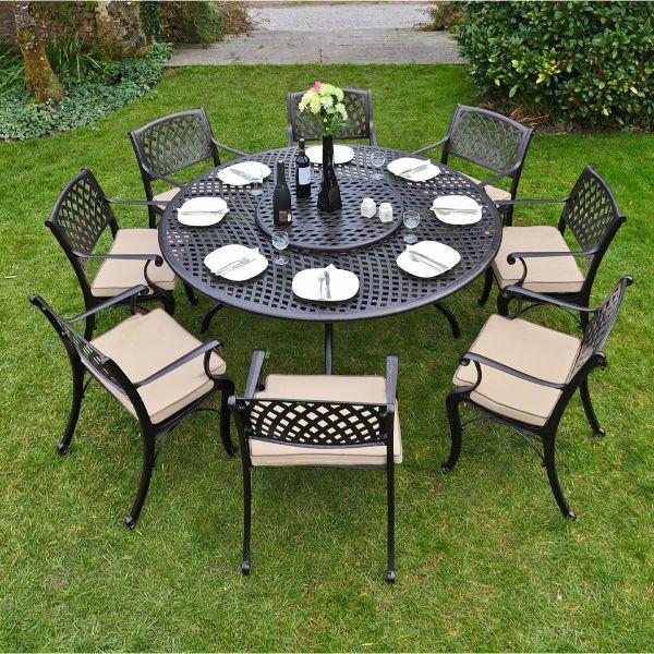 Garden Furniture Wrought Iron Patio Table For Wrought Iron Semi