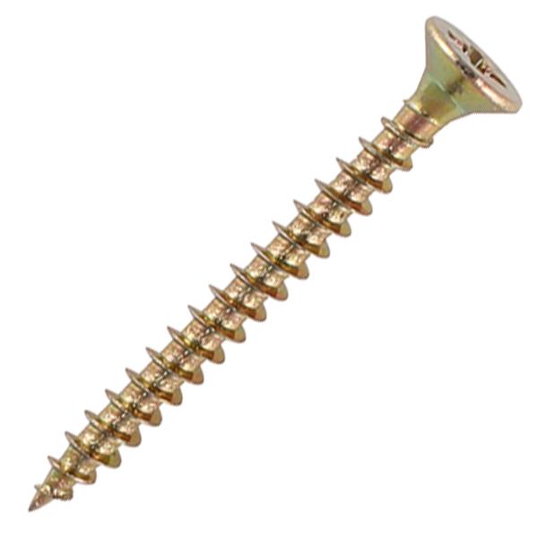 Rawl 4.5X40mm Chipboard Screws Yellow