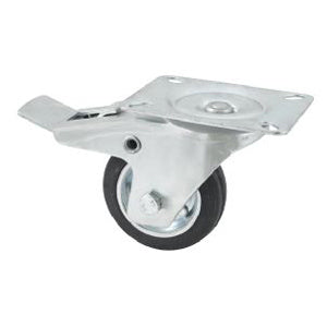 Rubber Castor Swivel With Brake