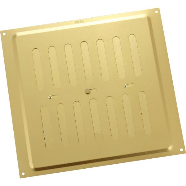 Map Aluminium Hit & Miss Vent Gold 9"x 9" (229mm x 229mm)