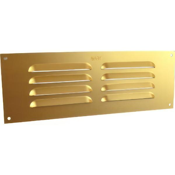 Map Aluminium Louvre Vent Gold 9"x 3 " (229mm x 76mm)
