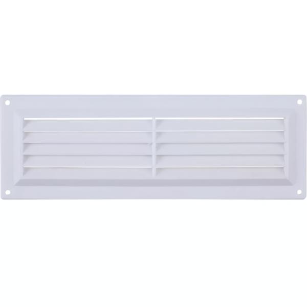 Map Plastic Louvre Vent White 9"x9" (229mm x 229mm)
