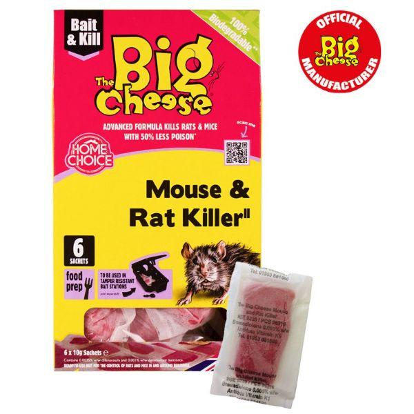Big Cheese Mouse & Rat Killer Pasta Sachets 6 Pack