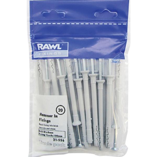 Rawl Hammer-In Fixing 6X60mm 21-520