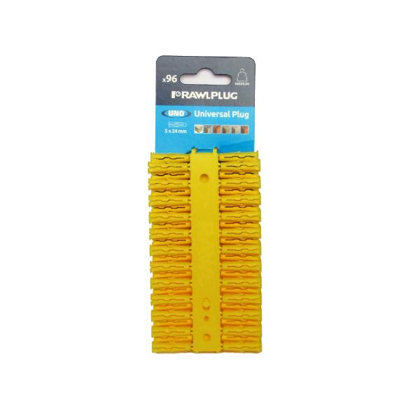 Rawl Yellow 5X24mm Uno Range Pack 96