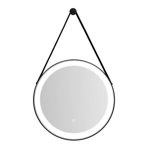 Tema Florence IP44 Black Hang Round Led Mirr 60Cm