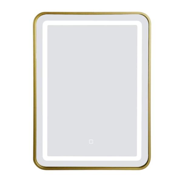 TEMA PALERMO IP44 RECTANG LED MIRROR 70X50 GOLD