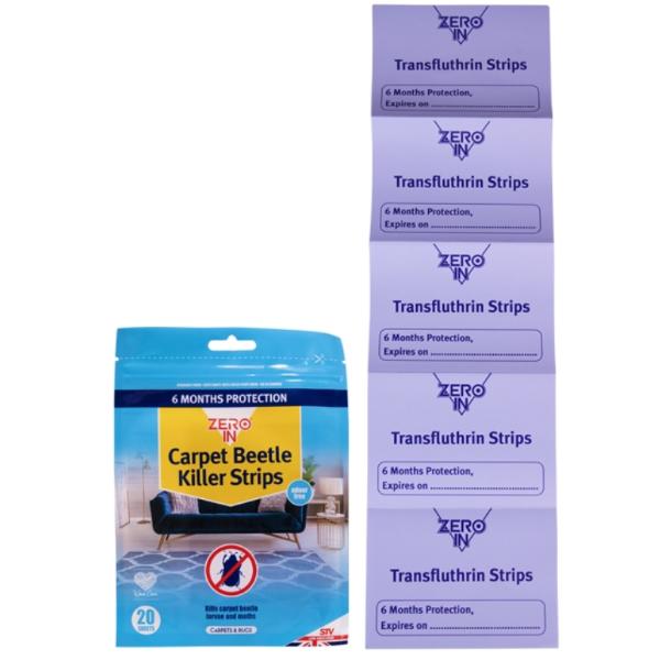 Zeroin Carpet Beetle Killer Strips