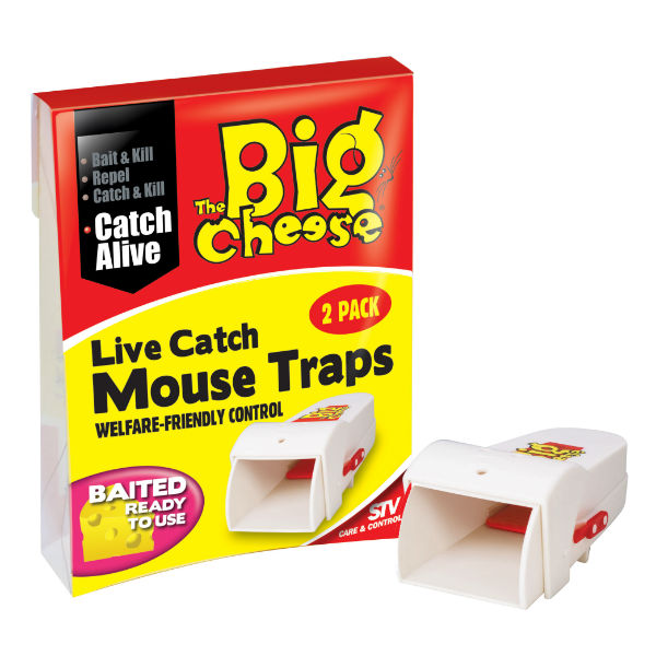 Big Cheese Live Catch Mouse Trap 2 Pack