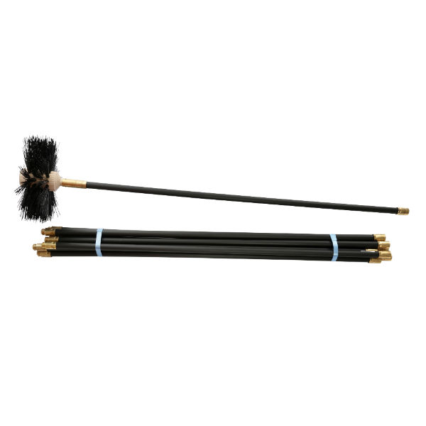 Dosco Drain / Chimney Cleaning Set 9 Rods with 1 × 8&quot;&quot; Sweeps Head