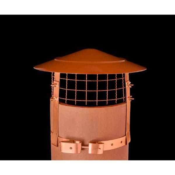 SHL Spinner Anti Down Draught Chimney Cowl 8" Terracotta