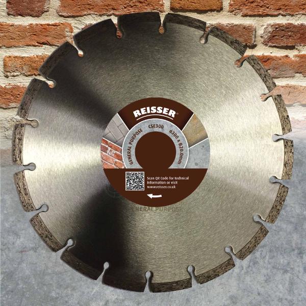 Reisser General Purpose Cold Sintered Diamond Blade 300 X 20.00Mm