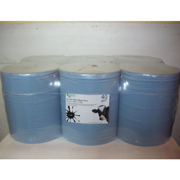 Hi-Clean Dairy Wipes Blue 6 Pack