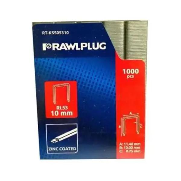 Rawlplug Staples Pk1000 Rl53-10mm