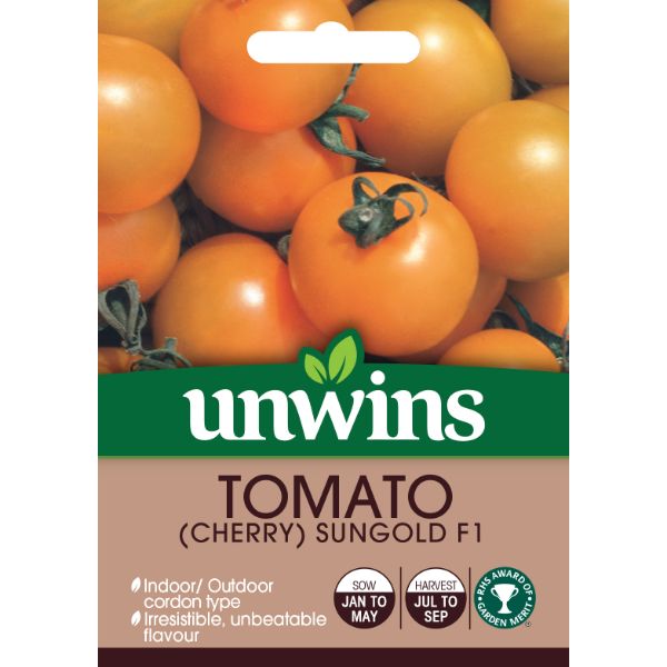 Unwins Seed Packet Tomato Sungold F1