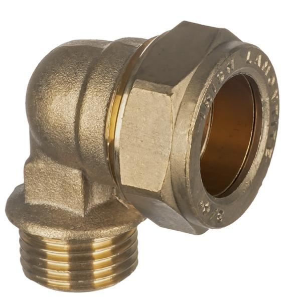 Easi Plumb 1/2" Mi. X 3/4" C. Brass Compression Elbow 316