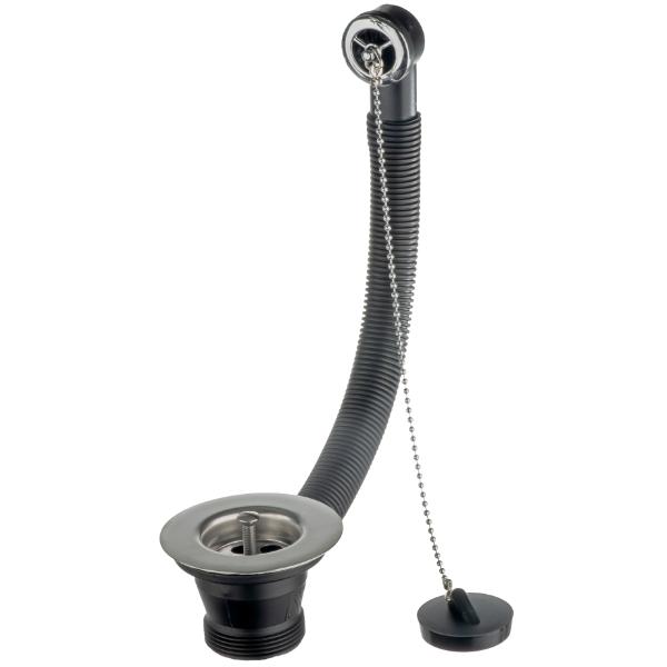 Easi Plumb 1.5" PVC Sink Waste Set (Round Overflow)