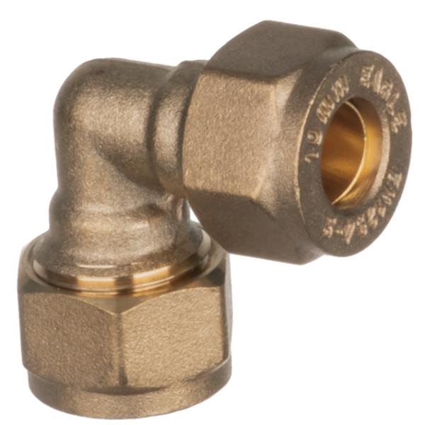 Easi Plumb 10mm CxC Brass Compression Elbow 615