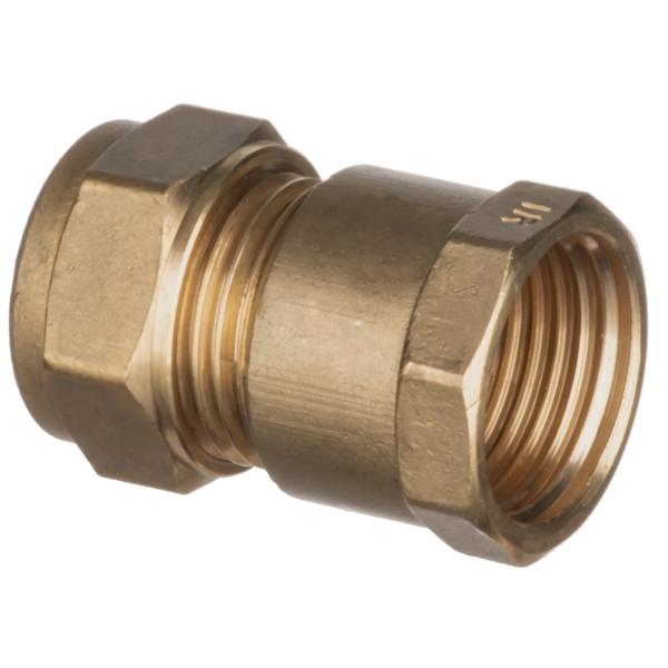 1" FI. X C Brass Compression Coupling 312