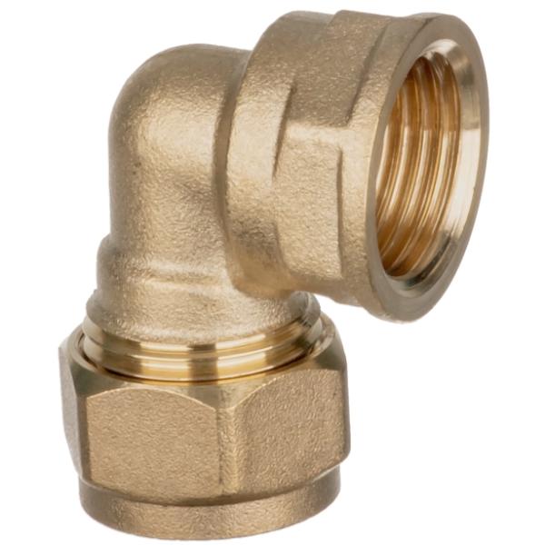 Easi Plumb 1" Fi. X 1" C. Brass Compression Elbow 317