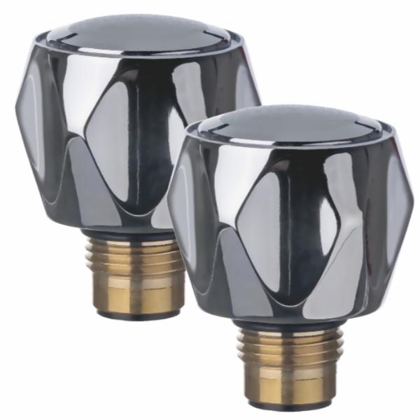 Easi PlumbPair Of Replacement Crown Tap Heads & Spindles Only