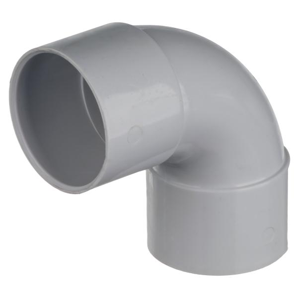 Easi Plumb 40mm White Waste 90 Deg Swept Solvent Bend