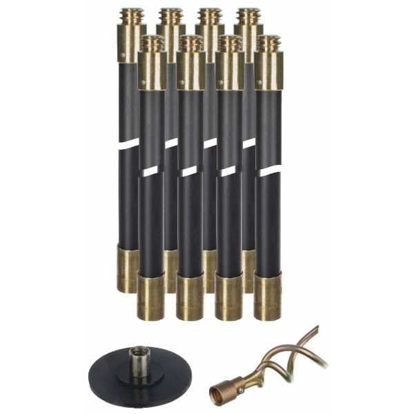 Easi DrainMini Sewer Rod Kit - (Containing 8 Rods &amp; 2 Tools)