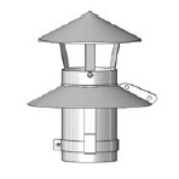Mi Flues System 35 150MM Pot Hanging Cowl