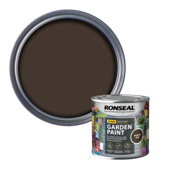 Ronseal Garden Paint 250 ml - English Oak