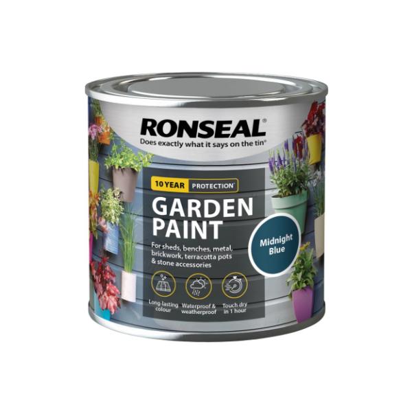 Ronseal Garden Paint 250 ml - Midnight Blue