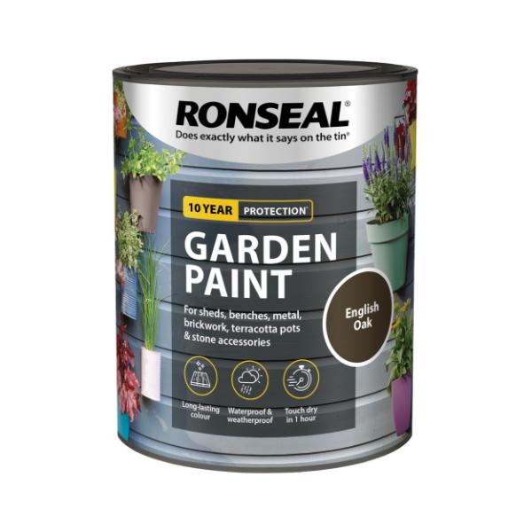 Ronseal Garden Paint 750 ml - English Oak
