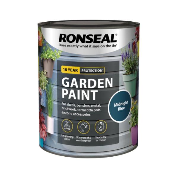 Ronseal Garden Paint 750 ml - Midnight Blue