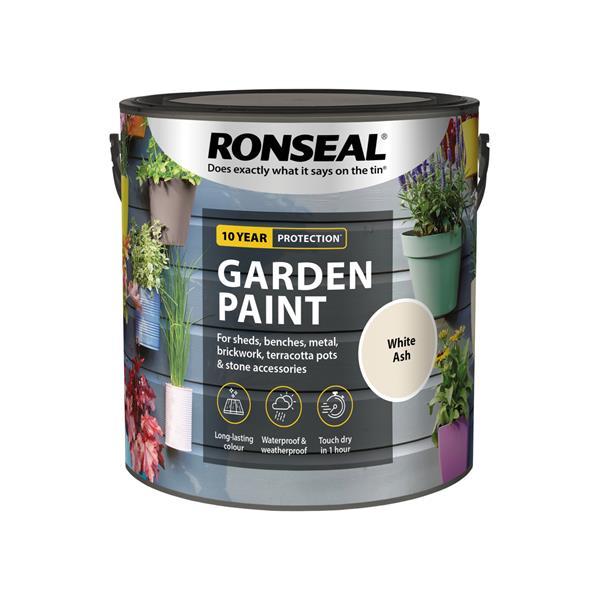 Ronseal Garden Paint 2.5 Litre - White Ash